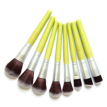 Load image into Gallery viewer, Green Bamboo Makeup Brushes Full Set Eco-friendly Powder Blush Concealer Foundation Blooming Eyeshadow Make Up Kit Tool