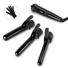 Load image into Gallery viewer, 3 in 1 Professional Curling Iron and Wand Set - 0.3 to 1.25 Inch Interchangeable Ceramic Barrel Wand Curling Iron
