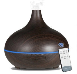 New 550ml Wood Essential Oil Diffuser Ultrasonic USB Air Humidifier With 7 Color LED Lights Remote Control Office Home Difusor
