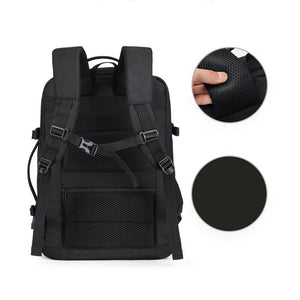 Large-capacity Men's Backpack Multifunction USB Charging Bagpack Male Business Bag For Laptop 17.6 Inch Expandable Rucksack