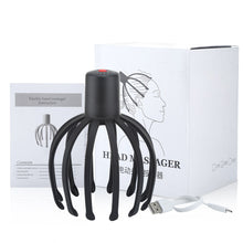 Load image into Gallery viewer, Electric Octopus Claw Scalp Massager Stress Relief Therapeutic Head Scratcher Stress Relief and Hair Stimulation Hands-Free USB