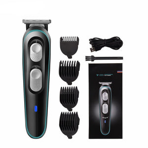 2 In 1 Electric Hair Clipper Beard Trimmer For Men Cordless Rechargeable Haircutter Pro Powerful Cutting Shaver Travel Home