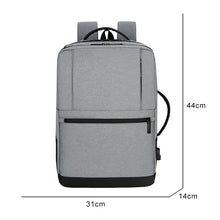 Load image into Gallery viewer, Mens Backpacks Multifunctional Casual Oxford Cloth Notebook Backpack USB Charging Waterproof Business Bag Rucksack Man