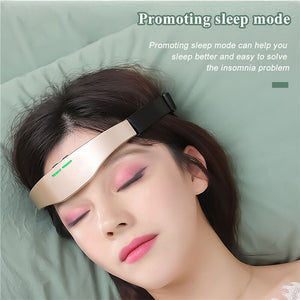 Smart Electric Head Massager Microcurrent Wireless Sleep Instrument Sleep Treatment for Better Sleep and Relieve Headache