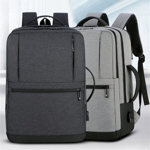 Mens Backpacks Multifunctional Casual Oxford Cloth Notebook Backpack USB Charging Waterproof Business Bag Rucksack Man