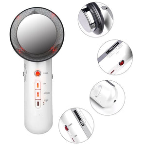 3 In 1 Ultrasonic Far Infrared EMS Facial Body Slimming Massager Skin Care Weight Loss Muscular Massage Firming Beauty Machine