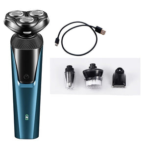 4 In 1 Electric Hair Shaver For Men Ear Nose Beard Trimmer Haircut Razor Machine Waterproof Rechargeable 3D Head Blade Shaving