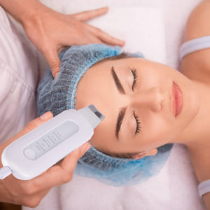 Face Ultrasonic Skin Scrubber Cleaner Ion Acne Blackhead Remover Peeling Shovel Cleaner Facial Massager Skin Scrubber Lift