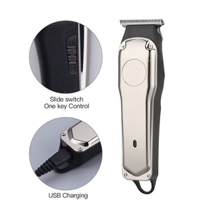 Professional Electric Hair Clipper For Men Mini Portable Beard Trimmer Shaver Cordless Rechargeable Blade Razors Machine