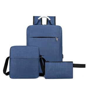 Mens Backpacks Multifunctional USB Charging Bag Waterproof Oxford Cloth Rucksack Male Portable Business Casual Laptop Bagpack