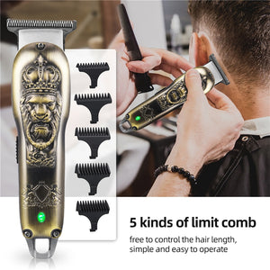Hair Clipper Professional Electric Hair Trimmer Hair Beard Cutting Machine Rechargeable Cordless Cutting Machine Trimmer