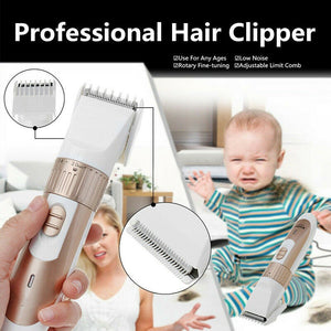 Rechargeable Battery Professional Hair Trimmer Electric Hair Clipper Cutting Machine Shearer High-hardness Hair Clipper Blades