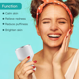 Face Cooling Massager Skin Face Roller Ball Ice Compress To Reduce Puffiness Skin Treatment Facial Cooler Beauty Health Tools