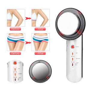 3 In 1 Ultrasonic Far Infrared EMS Facial Body Slimming Massager Skin Care Weight Loss Muscular Massage Firming Beauty Machine