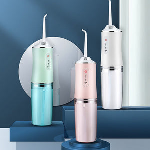 Professional Water Flosser Power Dental Water Jet Teeth Cleaner Oral Irrigator USB Teeth Whitening 3-Mode 220ML Tank Adults Home