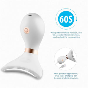 Electric Neck Massager LED Photo Neck Wrinkles Removal Lifting Beauty Device Portable Warm Massage Micro Current Machine (White)