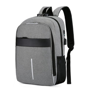 Backpack For Men Multifunctional Waterproof Oxford Cloth Urban Bag For Laptop 13.3 Inch USB Charging Luxury Gray Rucksack Men