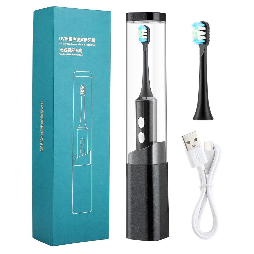 Ultrasonic Electric Toothbrush UV Disinfection Tooth Brush Heads Sonic Toothbrushes and Accessories Dental Teeth Cleaner Care