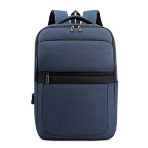 Mens Grey Backpacks Urban USB Charging Luxury Waterproof Laptop Bag 15.6-inch Multifunctional Portable Unisex Rucksack Man