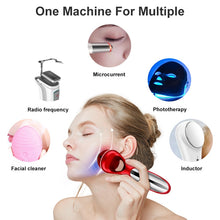 Load image into Gallery viewer, EMS Beauty Instrument Face Lifting Heat Red Blue Light Face Cleaner Deep Cleansing Home Skin Care Device Face Massager