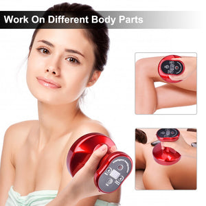 Electric Vacuum Cupping Body Massager Suction Scraping Cup Fat Removal Acupoint Detoxifies Guasha Massage Intensity 9 Levels