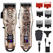 Load image into Gallery viewer, Professional Barber Hair Clippers Home Hair cutting Machine with LCD Display Adjustable Cone Rod Trimmer for Men Grooming Kit