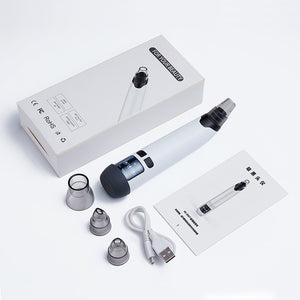 Electric Blackhead Remover Facial Pore Cleaner with Heating Vacuum Suction Diamond T Zone Deep Cleaning Pimple Removal Machine