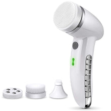 Load image into Gallery viewer, 4 In 1 Electric Women Safe Wash Facial Cleansing Brush IPX6 USB Female Electric Face Cleaning Apparatus Nu Face Skin Care