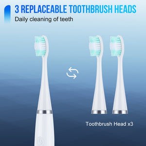 2 in 1 Dental Whitening Electric Tooth Brush Tartar Remover Teeth Cleaner Kit Travel Toothbrushes Accessories 3 Nozzles Heads