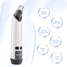 Load image into Gallery viewer, 4 In 1 Blackhead Remover Rechargeable Vacuum Suction Warmer Blackhead Acne Comedo Extractor Facial Cleanser Beauty Machine
