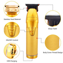 Load image into Gallery viewer, Professional Hair Clipper Beard Trimmer For Men Barber 0.1mm Baldhead Clippers Hair Cutting Machine Hair Cut T blade trimmer