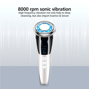 Electroporation RF Radio Frequency Facial LED Photon Light Treatment Machine Face Lifting Beauty Skin Massager