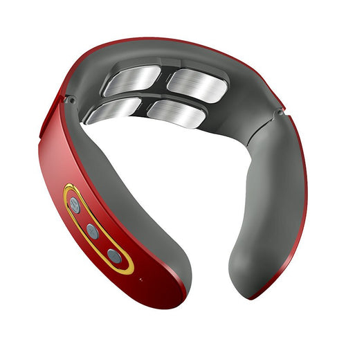 Smart Electric Neck Massager Wireless Shoulder Body Massager 6 Modes Treatment Pulse Pain Relief Health Care Tool Machine