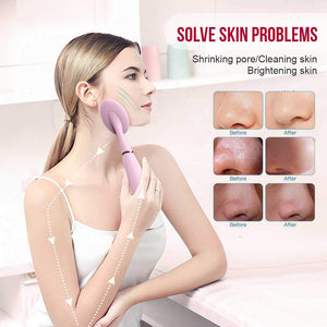 High Frequency Electric Face Cleaner Brush Sonic Facial Cleansing Deep Pore Cleaner Blackhead Removal Facial Massager