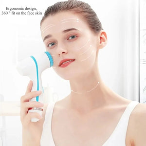 Cleansing Brush Sonic Face Rotating Cleansing Brush Facial Spa System Can Deeply Clean and Remove Blackheads