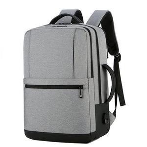 Mens Backpacks Multifunctional Casual Oxford Cloth Notebook Backpack USB Charging Waterproof Business Bag Rucksack Man