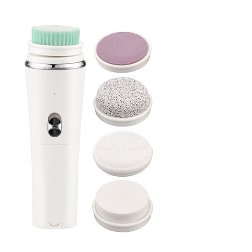 Professional 5 In 1 Facial Cleansing Brush Electric Wash Cleaner Wet/Dry Massage Pore Deep Cleaning Dead Skin Exfoliating Brush