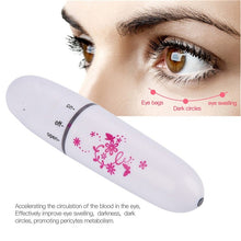 Load image into Gallery viewer, Mini Electric Eye Massager Portable Eye Wrinkle Dark Circle Remover with Battery Micro-vibration Massage Pen Muscle Relaxation