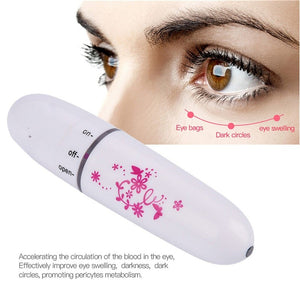 Mini Electric Eye Massager Portable Eye Wrinkle Dark Circle Remover with Battery Micro-vibration Massage Pen Muscle Relaxation