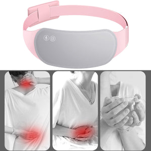 Portable USB Heated Belt Vibration Massage Warm Treatment Body Heating Pad For Woman Menstrual Period Cramps Relief Body Care Pad