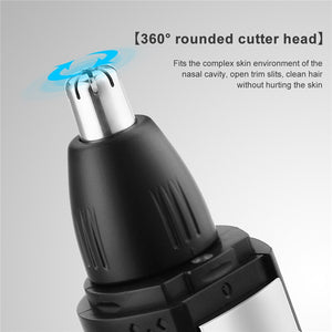 3 In 1 Electric Hair Beard Nose Eyebrow Trimmer USB Rechargeable Hair Removal Shaver For Men Haircut Razor Tool Machine