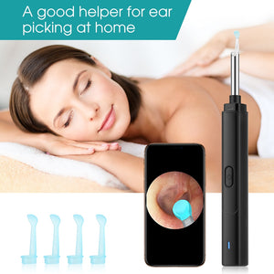 4.5mm Ear Cleaner Otoscope Ear Wax Cleaning Tool Endoscope Ear Pick Wireless Ear Camera Luminous Ear Wax Cleaning Health Care