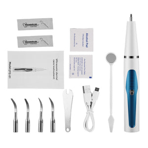 Portable Ultrasonic Dental Scaler Tooth Calculus Remover Tooth Stains Tartar Tool Dentist Teeth Whitening Oral Hygiene Tools (As is shown)