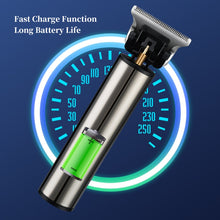 Load image into Gallery viewer, Electric Hair Clipper for Men Wireless Hair Trimmer T Blade USB Rechargeable 0mm Barber Haircut Shaver Machine Digital Display