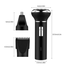 Load image into Gallery viewer, 3 In 1 Electric Hair Shavers For Men Nose Beard Ear Trimmer Hair Clippers 3D Floating Blade Hair Cutter Razor Machine