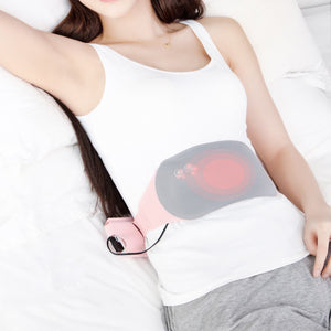 Portable USB Heated Belt Vibration Massage Warm Treatment Body Heating Pad For Woman Menstrual Period Cramps Relief Body Care Pad