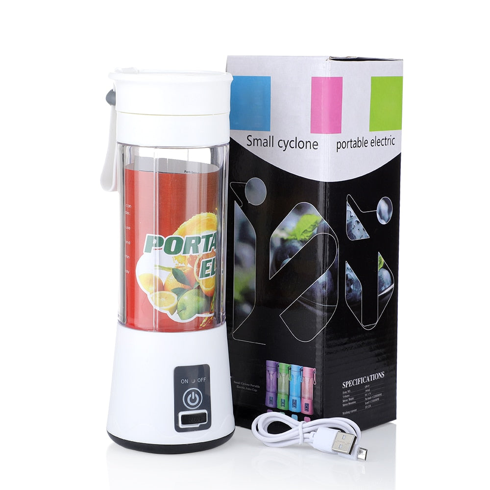 Portable Mixer USB Electric Fruit Juicer Handheld Smoothie Maker Blender Stirring Rechargeable Mini Food Processor Juice Cup