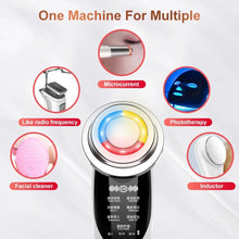 Load image into Gallery viewer, 7 in 1 Face Massager RF Microcurrent Mesotherapy Electroporation LED Skin Rejuvenation Remove Wrinkle Lifting Beauty Tool