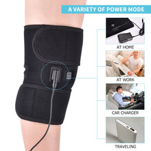 Load image into Gallery viewer, Heating Knee Pads Knee Brace Support Pads Thermal Heat Treatment Wrap Hot Compress Knee Massager for Cramps Arthritis Pain Relief
