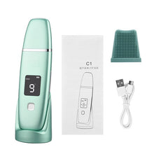 Load image into Gallery viewer, Ultrasonic Skin Scrubber Vibration EMS Ion Face Cleanser Blackhead Remover Peeling Pore Cleaner Facial Lifting Shovel Machine